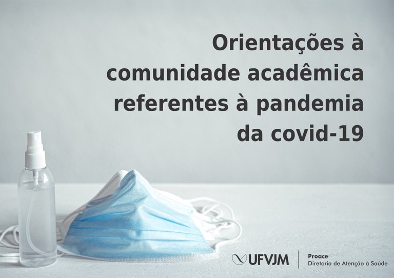 Cartilha de orientação à comunidade acadêmica - banner hotsite Coronavírus